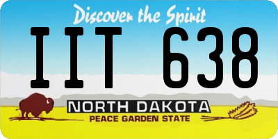 ND license plate IIT638