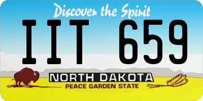 ND license plate IIT659