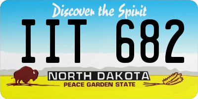 ND license plate IIT682