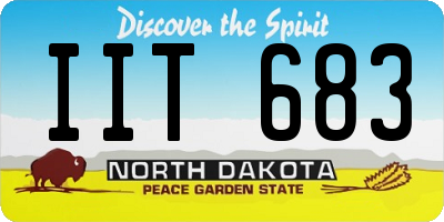 ND license plate IIT683