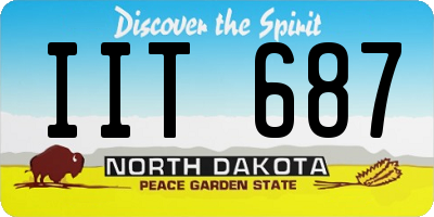 ND license plate IIT687