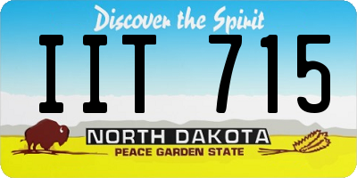ND license plate IIT715