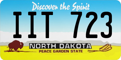 ND license plate IIT723