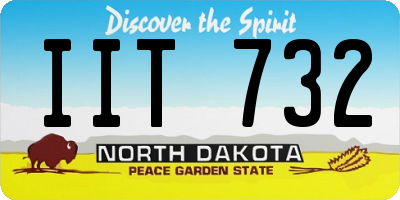 ND license plate IIT732