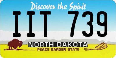 ND license plate IIT739