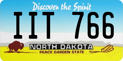 ND license plate IIT766