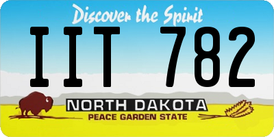 ND license plate IIT782