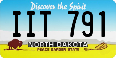 ND license plate IIT791