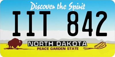 ND license plate IIT842