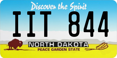 ND license plate IIT844
