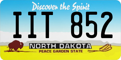 ND license plate IIT852