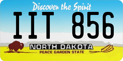 ND license plate IIT856