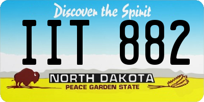 ND license plate IIT882