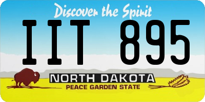 ND license plate IIT895