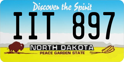 ND license plate IIT897
