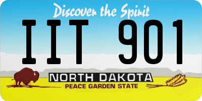 ND license plate IIT901