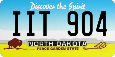 ND license plate IIT904