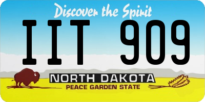 ND license plate IIT909