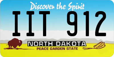 ND license plate IIT912