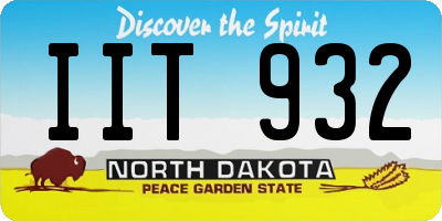 ND license plate IIT932