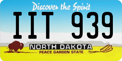 ND license plate IIT939
