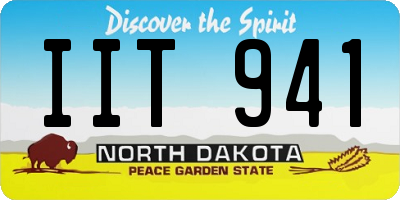 ND license plate IIT941