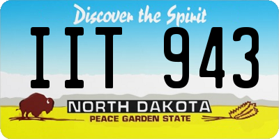ND license plate IIT943