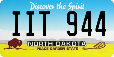 ND license plate IIT944