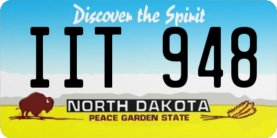 ND license plate IIT948