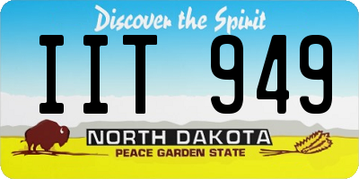 ND license plate IIT949