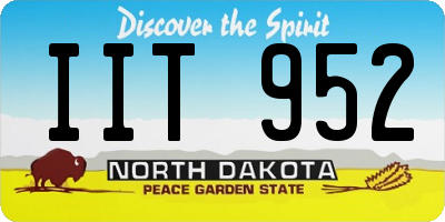 ND license plate IIT952