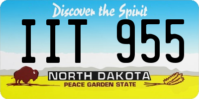 ND license plate IIT955
