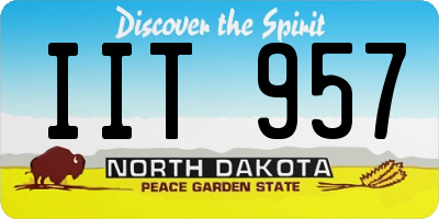 ND license plate IIT957