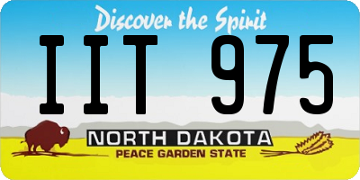 ND license plate IIT975