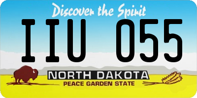 ND license plate IIU055