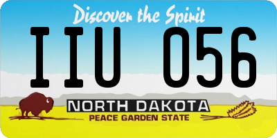 ND license plate IIU056