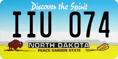 ND license plate IIU074