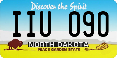 ND license plate IIU090