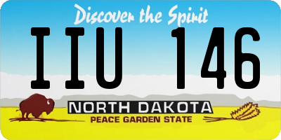 ND license plate IIU146