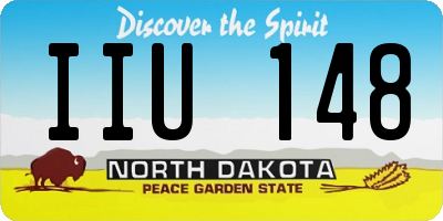 ND license plate IIU148