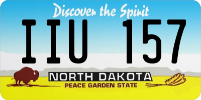ND license plate IIU157