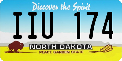 ND license plate IIU174
