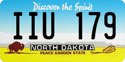 ND license plate IIU179