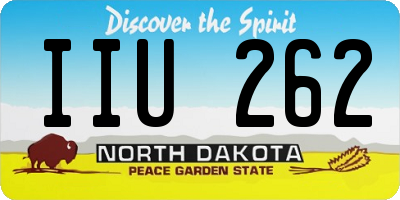 ND license plate IIU262