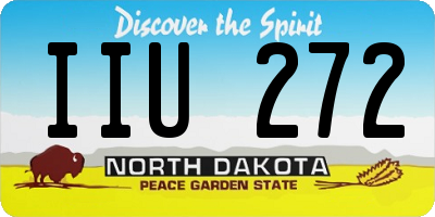 ND license plate IIU272
