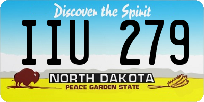 ND license plate IIU279