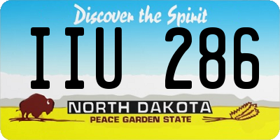 ND license plate IIU286