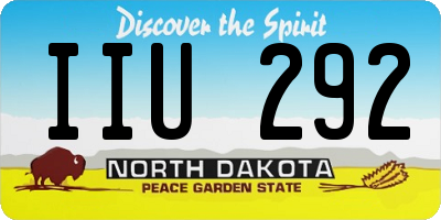 ND license plate IIU292
