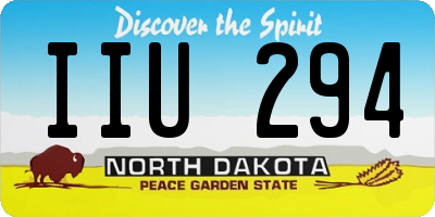 ND license plate IIU294