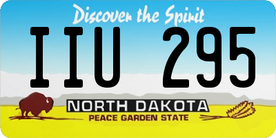 ND license plate IIU295